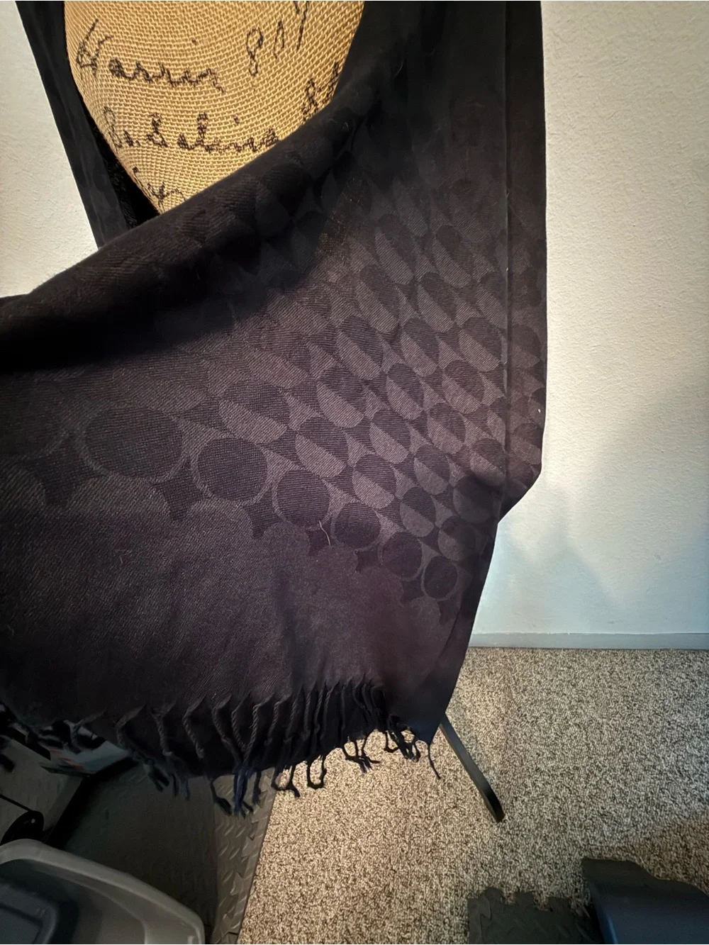Black Scarf Shawl